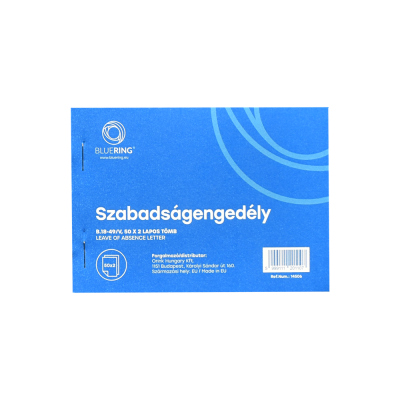 Szabadságengedély A6 50x2lapos B.18-49/V Bluering®
