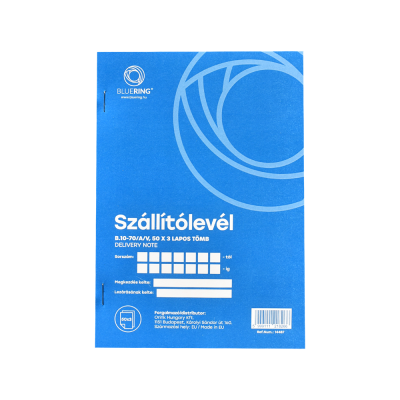 Szállítólevél A5, 50x3lapos B.10-70/A/V Bluering®