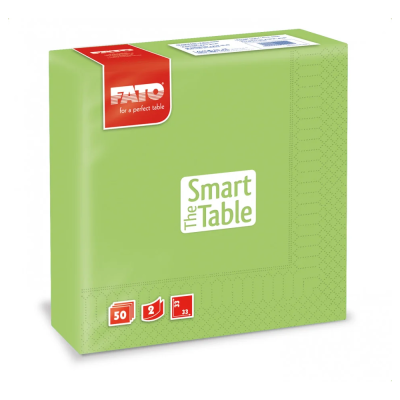 Szalvéta 2 rétegű 33 x 33 cm 50 lap/cs Fato Smart Table zöldalma_82623200