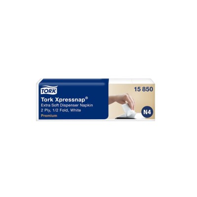 Szalvéta adagolóba 1000 ív/csomag 8 csomag/karton fehér  Extra Soft Xpressnap® Tork_15850