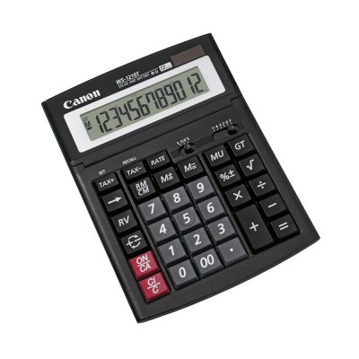 Számológép asztali 12 számjegy, döntött kijelző, Canon, WS-1210T