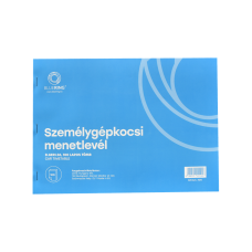 Személygépkocsi menetlevél 100lap,os A4, fekvő személygépkocsi D.GEPJ.36 Bluering®