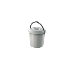 Szemetes kuka fedeles műanyag 10 literes szürke UP618-002