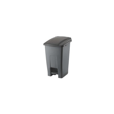 Szemetes kuka pedálos műanyag 50 literes antracit/fekete UP227-216
