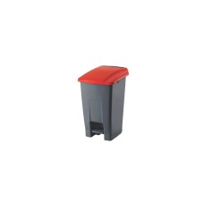 Szemetes kuka pedálos műanyag 50 literes antracit/piros UP227-213
