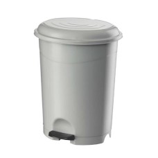 Szemetes kuka pedálos műanyag 50 literes fehér UP130-001