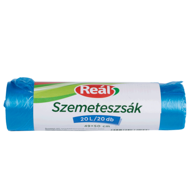 Szemeteszsák 20/25 liter 49 x 50 cm 20 db/tekercs Reál kék