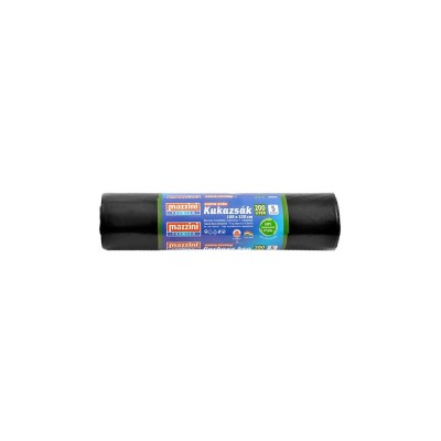 Szemeteszsák 200 liter 100 x 120 cm 40 mikron 5 db/tekercs Mazzini_fekete