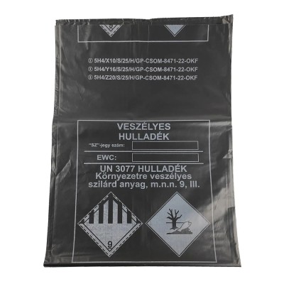 Szemeteszsák ADR 220 liter 95 x 125 cm 60 mikron LINPE/LPE fekete