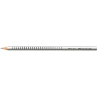 Színes ceruza háromszögletű GRIP Faber-Castell metál ezüst