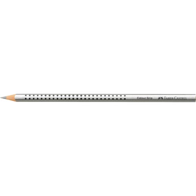 Színes ceruza háromszögletű GRIP Faber-Castell metál ezüst