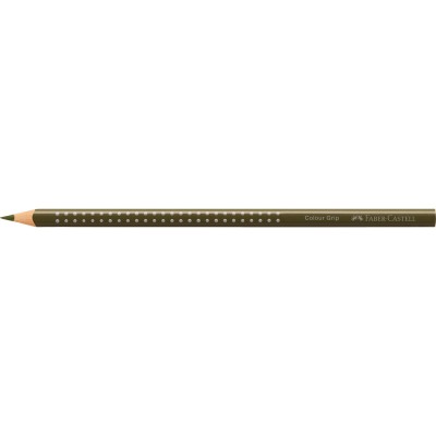 Színes ceruza háromszögletű GRIP Faber-Castell olivazöld