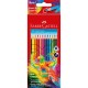 Színes ceruza készlet háromszögletű papagáj Faber-Castell 12klf. szín