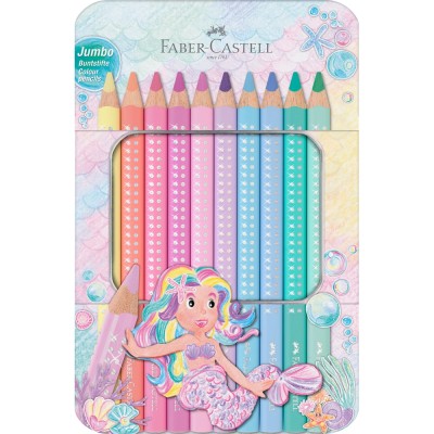 Színes ceruza készlet háromszögletű SPARKLE Faber-Castell 10klf. szín