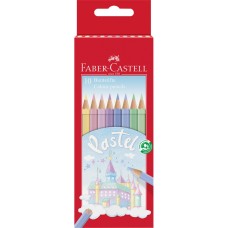 Színes ceruza készlet hatszögletű kastélyos Faber-Castell 10klf. szín