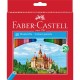 Színes ceruza készlet hatszögletű kastélyos Faber-Castell 48klf. szín