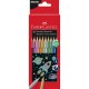 Színes ceruza készlet hatszögletű metál Faber-Castell 10klf. szín