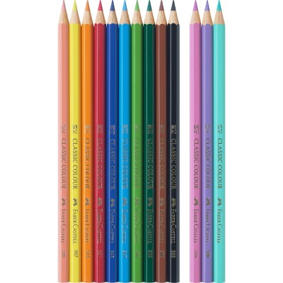 Színes ceruza készlet hatszögletű UNIKORNIS + matrica Faber-Castell 10+3klf. szín