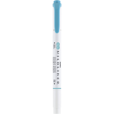 Szövegkiemelő 1,0/3,5 mm, kétvégű, Zebra Mildliner Warm, füstkék