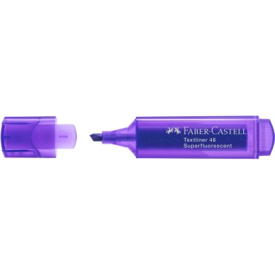 Szövegkiemelő 1-5mm vágott hegyű Faber-Castell 46 fluoreszkáló lila