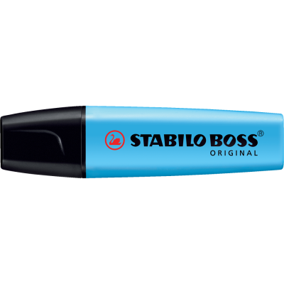 Szövegkiemelő 2-5mm, vágott hegyű, STABILO Boss original kék
