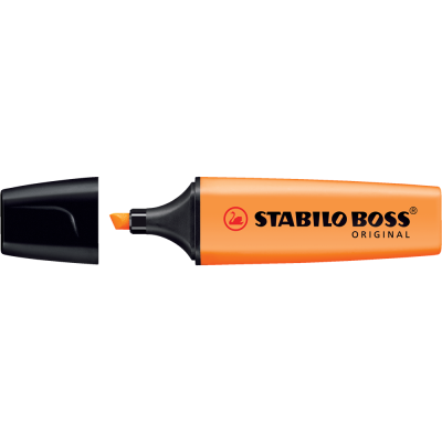 Szövegkiemelő 2-5mm, vágott hegyű, STABILO Boss original narancs