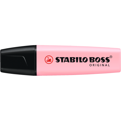 Szövegkiemelő 2-5mm, vágott hegyű, STABILO Boss original Pastel pink