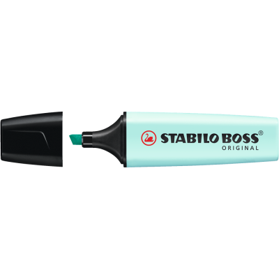Szövegkiemelő 2-5mm, vágott hegyű, STABILO Boss original Pastel türkiz