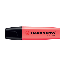 Szövegkiemelő 2-5mm, vágott hegyű, STABILO Boss original 70/40 piros