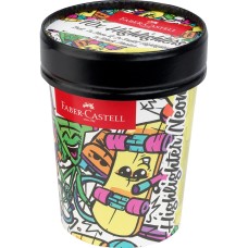 Szövegkiemelő készlet 1-5mm vágott,papír pohárban Faber-Castell 46 fluoreszkáló 10klf. szín