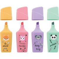 Szövegkiemelő készlet mini pasztell ANIMAL Faber-Castell 4klf.szín