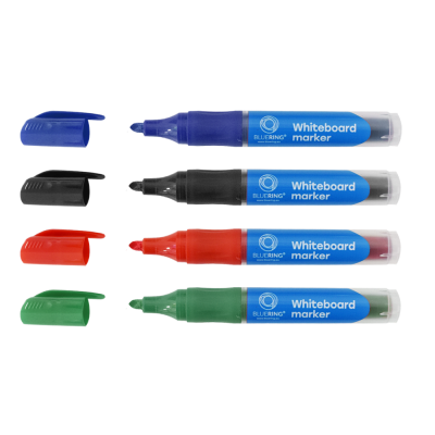Táblamarker 3mm, kerek, cserélhető betétes, Bluering kék