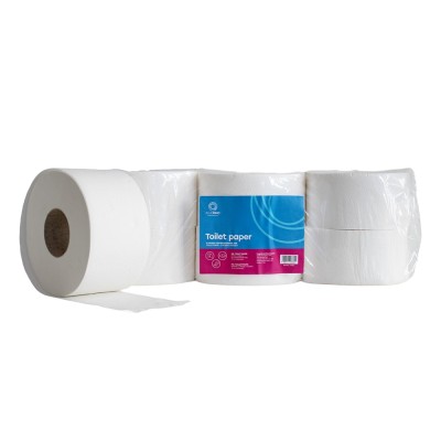 Toalettpapír 2 rétegű közületi átmérő: 19 cm 100 % cellulóz 12 tekercs/karton Bluering® hófehér_219C105