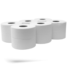Toalettpapír 2 rétegű közületi átmérő: 20 cm 100 % cellulóz 170 m/tekercs 12 tekercs/csomag_Bluering®_hófehér