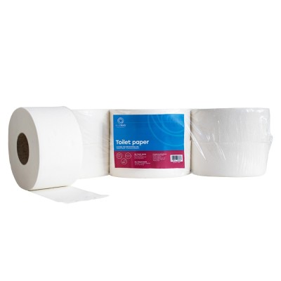 Toalettpapír 2 rétegű közületi átmérő: 23 cm 100 % cellulóz 170 m/tekercs 6 tekercs/karton Bluering® hófehér Toalettpapír 2 rétegű közületi átmérő: 23 cm 100 % cellulóz 170 m/tekercs 6 tekercs/karton Bluering® hófehér