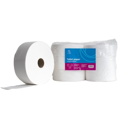 Toalettpapír 2 rétegű közületi átmérő: 26 cm 100 % cellulóz 210 m/tekercs 6 tekercs/karton Bluering® hófehér Toalettpapír 2 rétegű közületi átmérő: 26 cm 100 % cellulóz 210 m/tekercs 6 tekercs/karton Bluering® hófehér