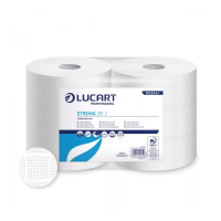 Toalettpapír 2 rétegű közületi átmérő: 26 cm 6 tekercs/csomag Strong 26 J Lucart  _812204J hófehér