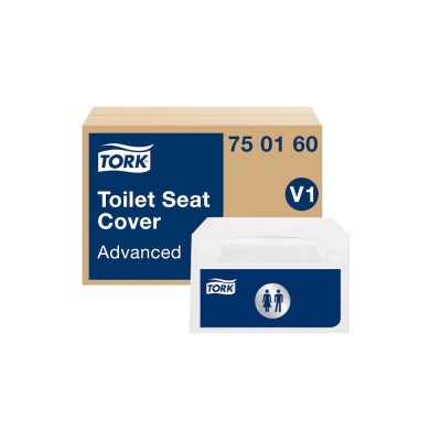 Toalettülőke takaró papír 250 lap/csomag 20 cs/karton TORK_750160 fehér