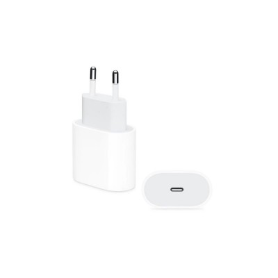 Töltő hálózati APPLE Type-C aljzat (20W, PD gyorstöltő, MHJE3ZM/A utód) fehér