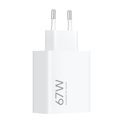 Töltő hálózati XIAOMI HYPERCHARGE hálózati töltő USB aljzat (67W, gyorstöltő) fehér