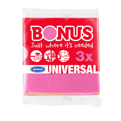 Törlőkendő általános 3 db/csomag Bonus_B163