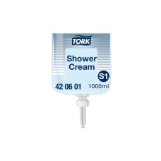 Szappan és tusfürdő utántöltő 1 liter Premium S1 Tork_420601 kék