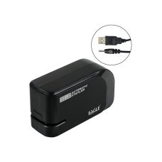 Tűzőgép elektromos 20lap, 24/6 és 26/6  elemmel és USB kábelel is működtethető fekete EAGLE EG-1610