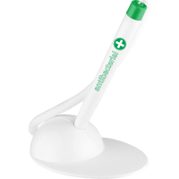 Ügyféltoll antibakteriális T-PEN Ico fehér/zöld test, írásszín kék