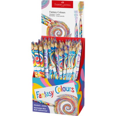 Varázsceruza display háromszögletű, 48db normál 36db jumbo Faber-Castell 48db/display