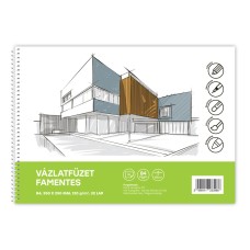 Vázlatfüzet famentes B/4 32 lap