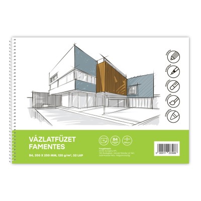 Vázlatfüzet famentes B/4