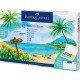 Vízfesték készlet CREATIVE STUDIO keverő palettával+ vízadagolós ecsettel Faber-Castell 12klf.szín