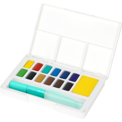 Vízfesték készlet CREATIVE STUDIO keverő palettával+ vízadagolós ecsettel Faber-Castell 12klf.szín Vízfesték készlet CREATIVE STUDIO keverő palettával+ vízadagolós ecsettel Faber-Castell 12klf.szín