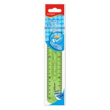 Vonalzó 15 cm, flexibilis Keyroad Flex Draw vegyes színek